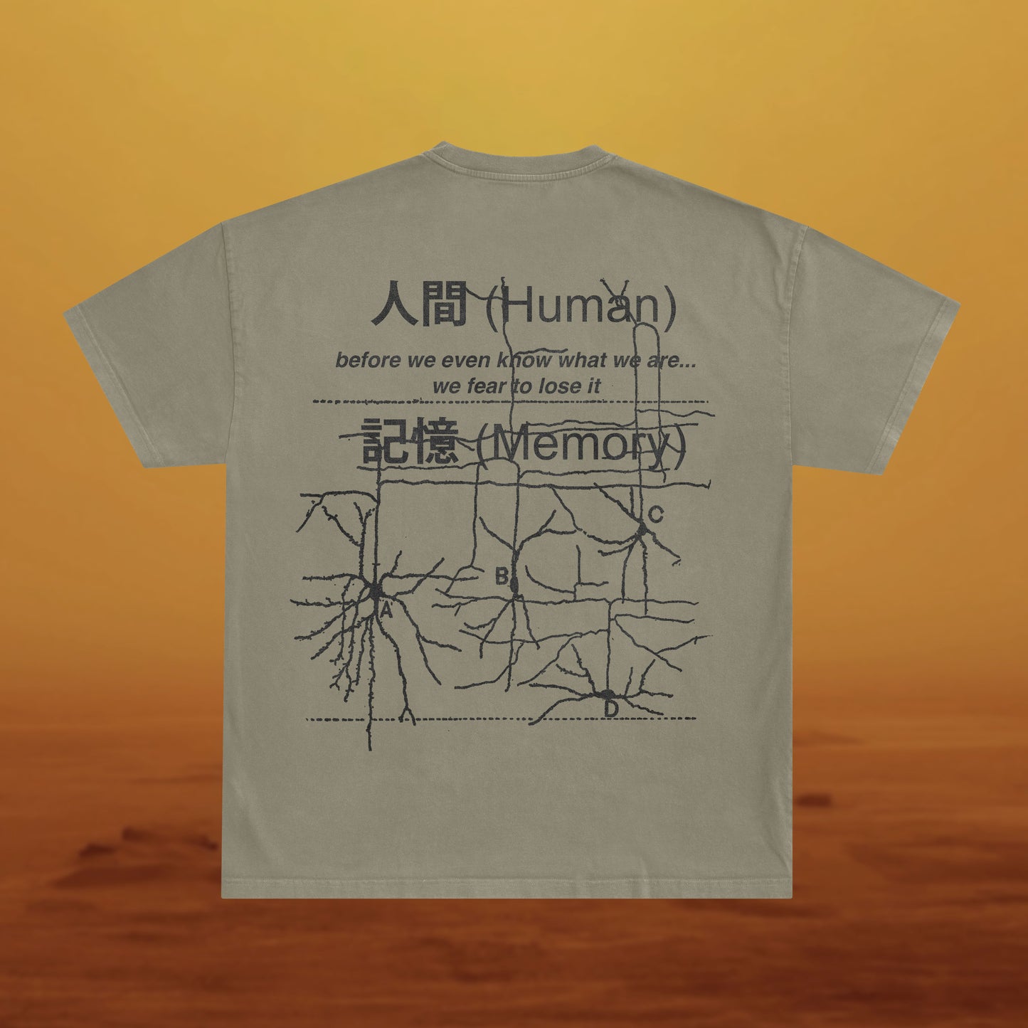 Human Memory on Khaki - Blade Runner 2049