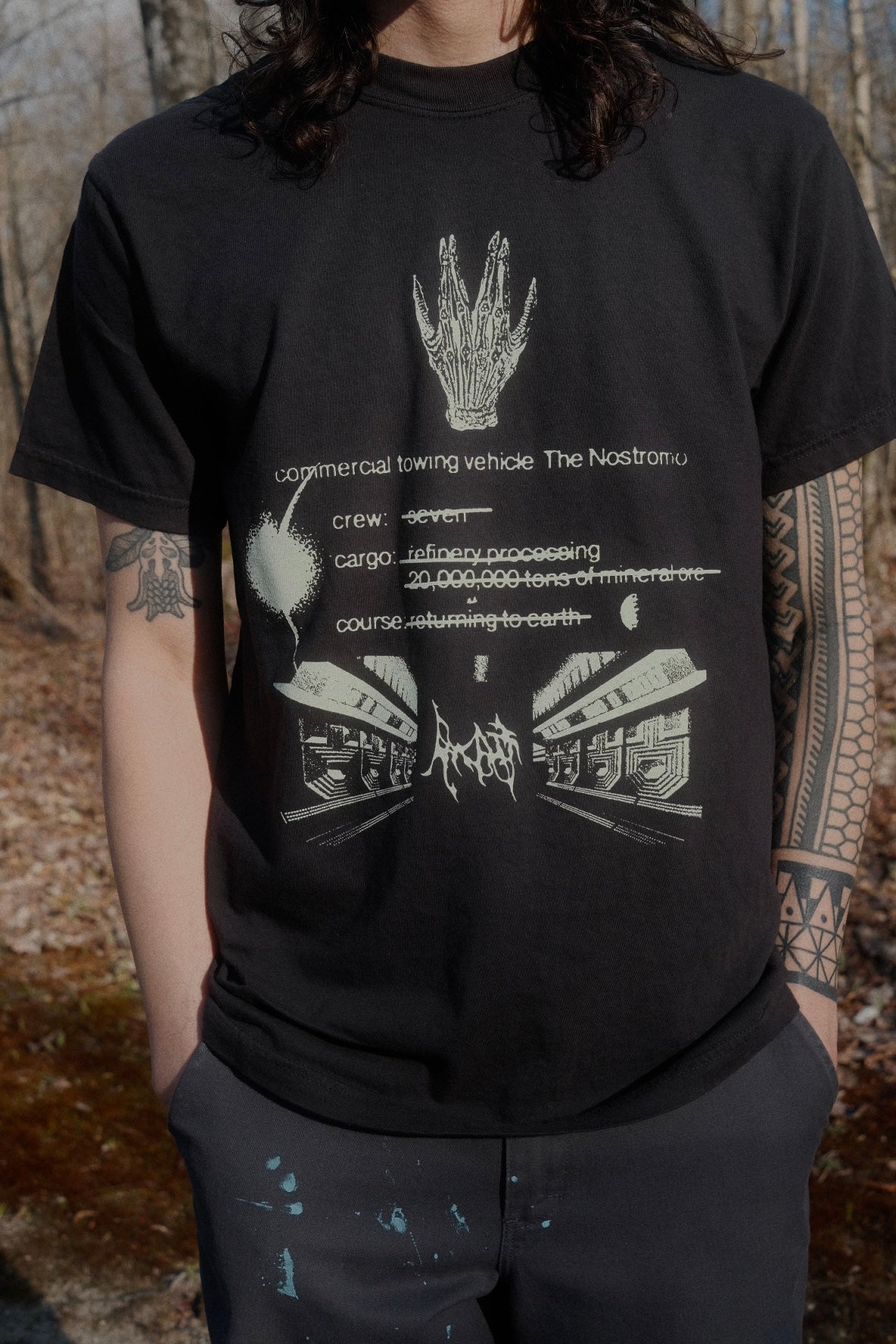 1979 Alien - Nostromo Mission on black