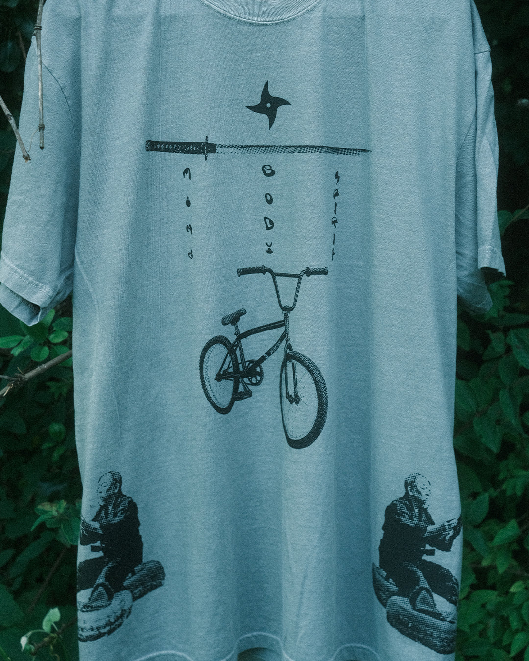 Mind Body Spirit on Gray