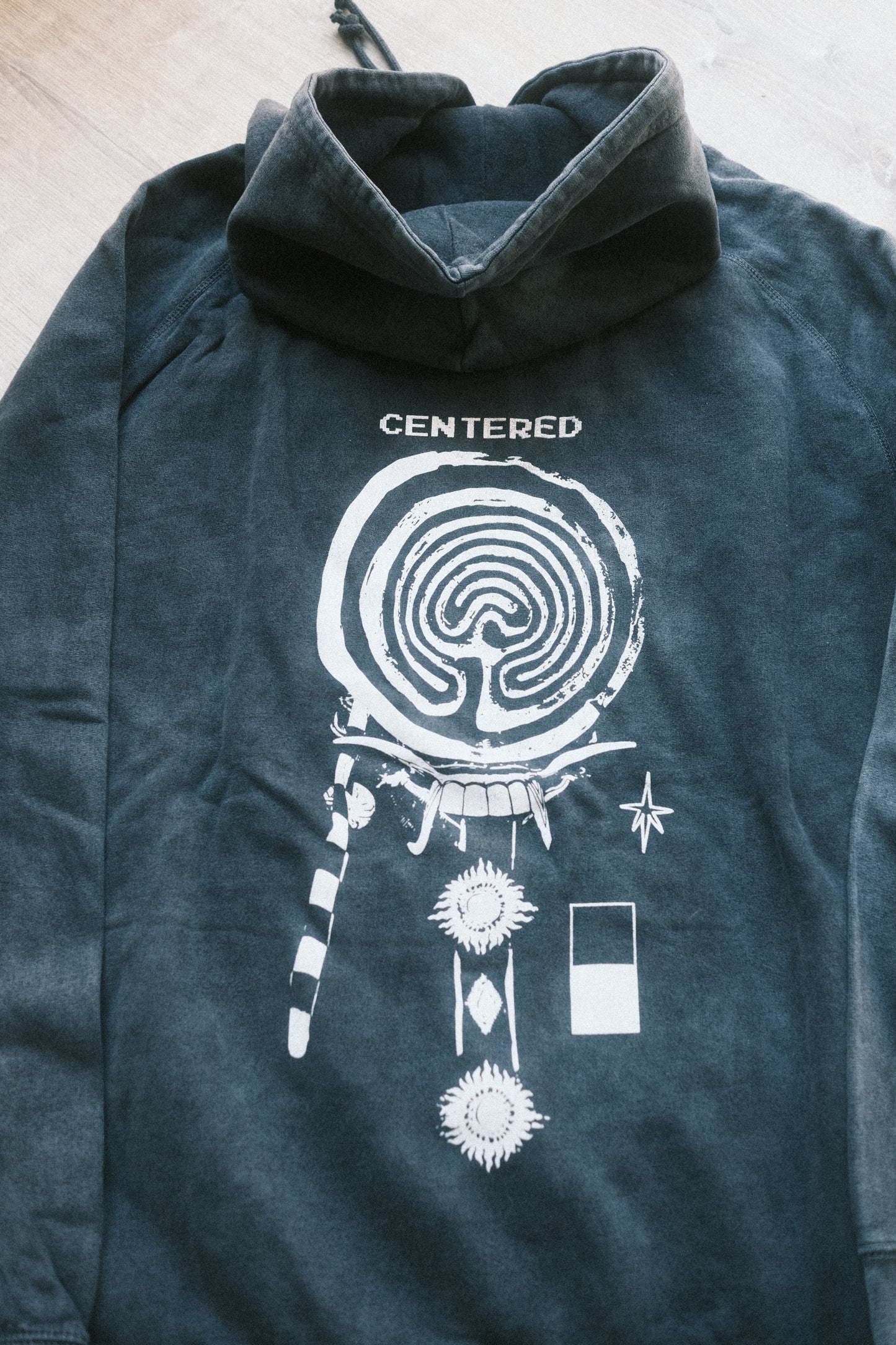 Centered on Vintage Black Hood