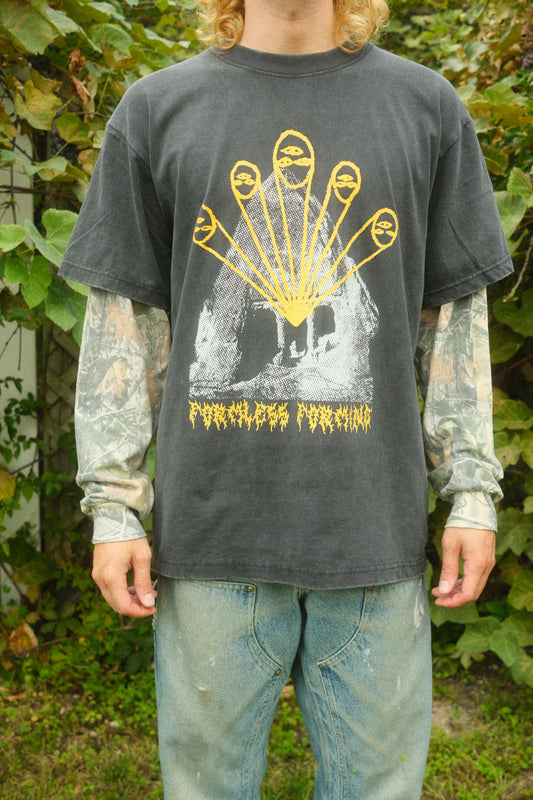 "That's The Spirit!" on Vintage Black Camo 2fer Longsleeve