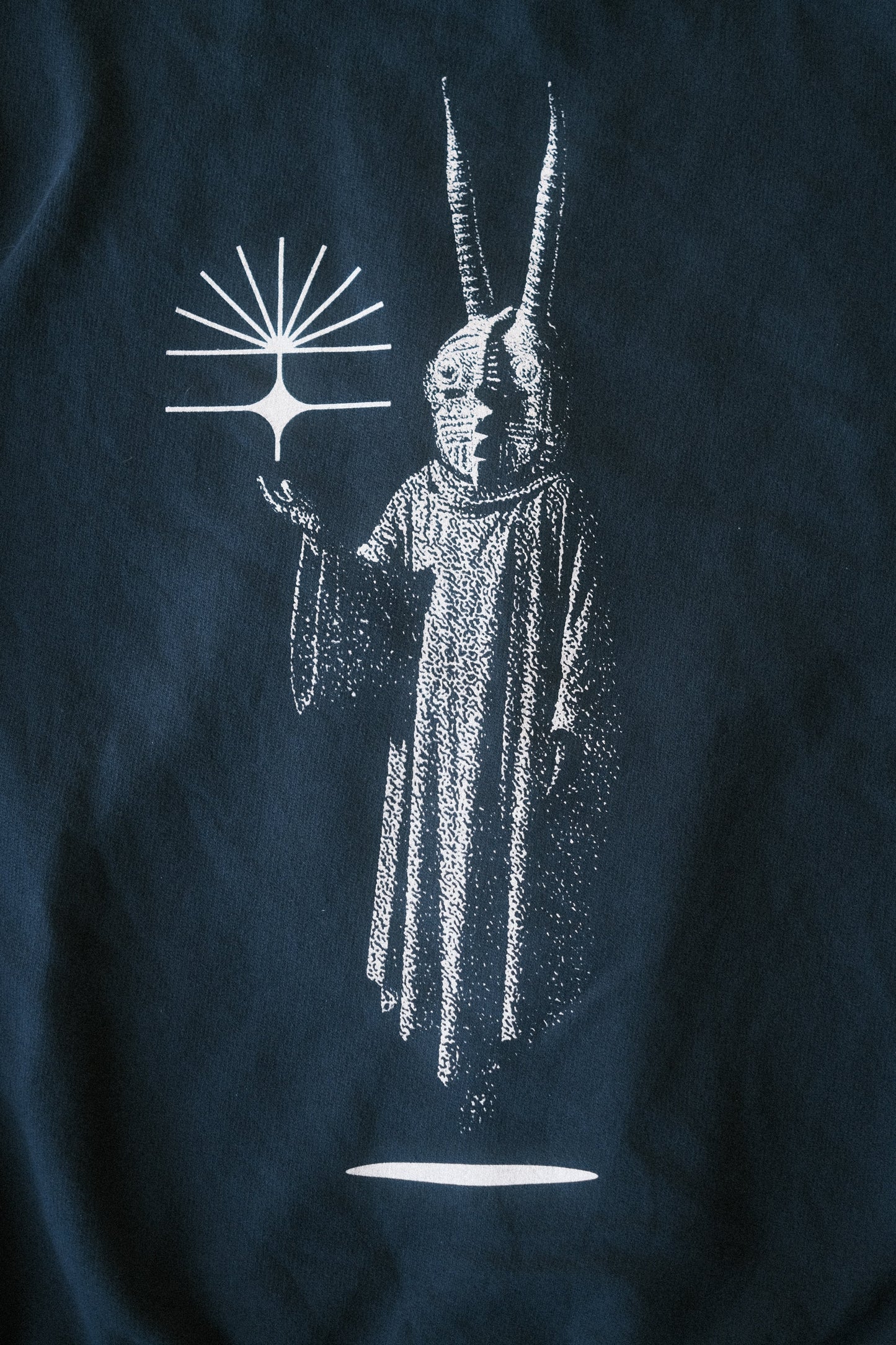 Light Harvester on Black Crewneck Sweatshirt