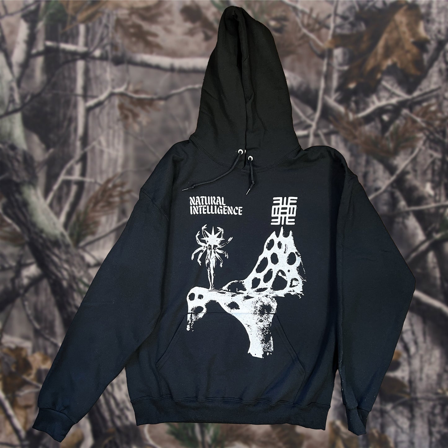 Natural Intelligence on a Black Hoodie