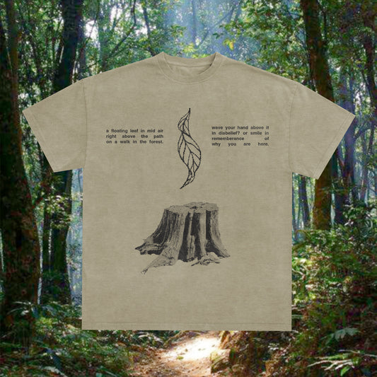 A Floating Leaf on Sandstone S/S